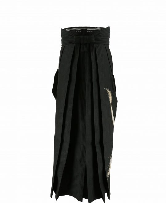 男性用袴単品レンタル(成人式・結婚式・卒業式)【7Lサイズ】黒・龍刺繍[身長190cm]No.242